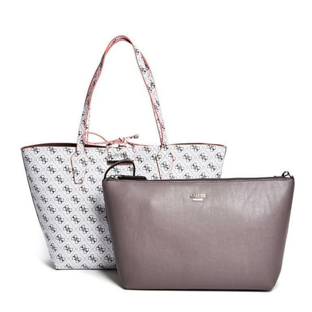 GUESS BOBBI INSIDE OUT REVERSIBLE TOTE QUATTRO G